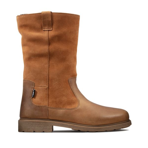 Clarks Girls Astrol Rise Youth Casual Shoes Brown | USA-8604531